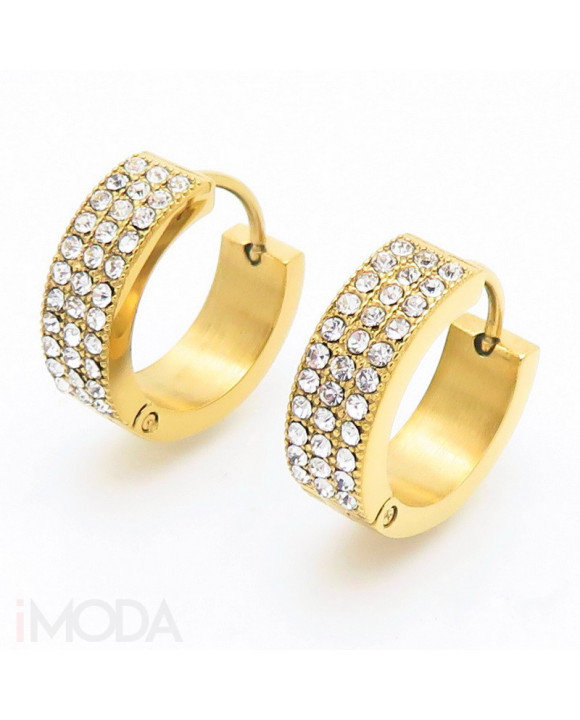 Kruhové náušnice pozlátené-324095-20