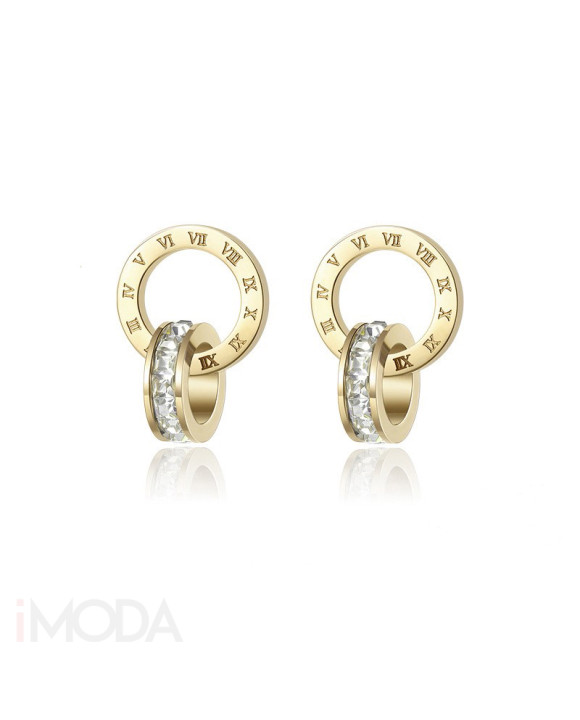 Kruhové náušnice pozlátené-324097-20