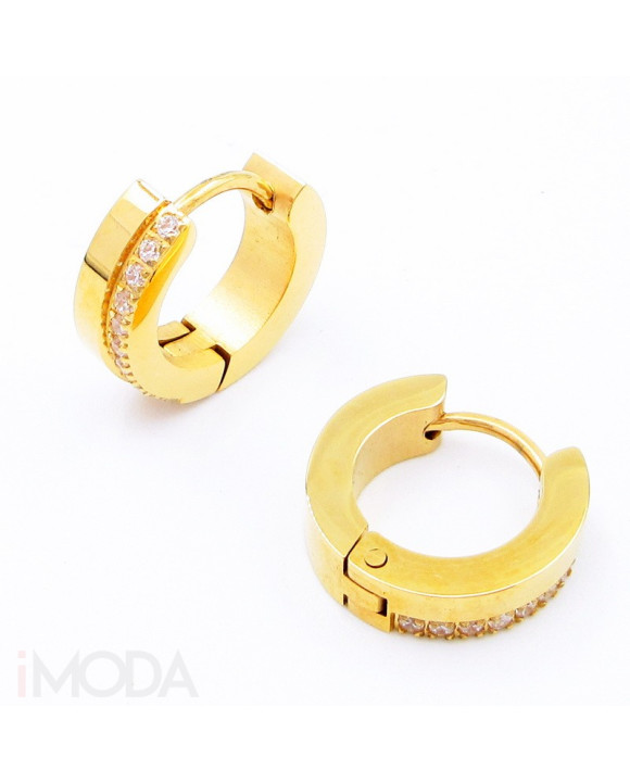 Kruhové náušnice pozlátené-324093-20