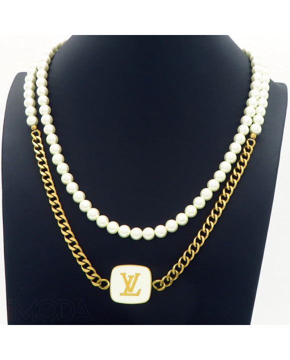 Dámsky štýlový náhrdelník s perlami-318248-20