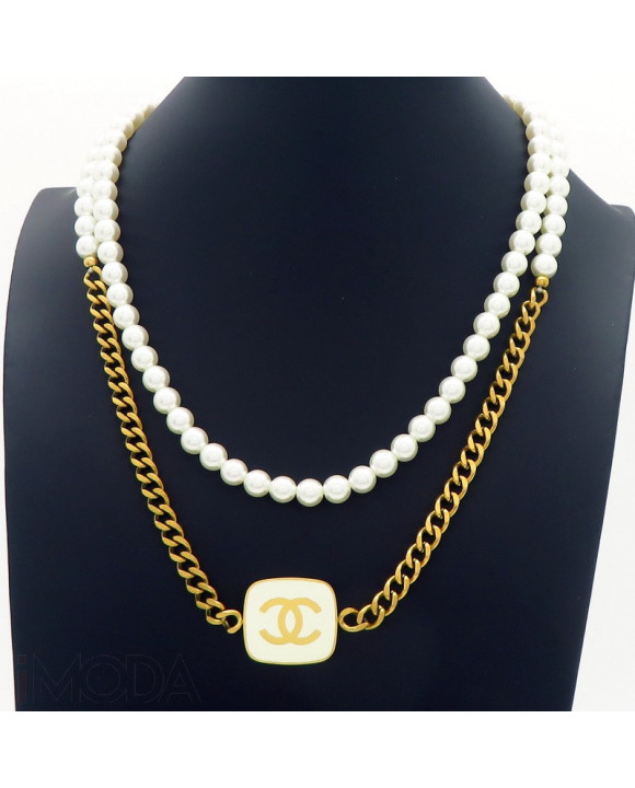 Dámsky štýlový náhrdelník s perlami-318250-20