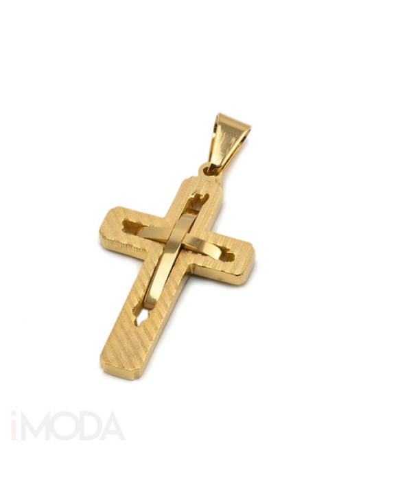 Oceľový pozlátený prívesok 