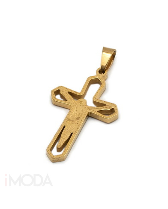 Oceľový pozlátený prívesok 