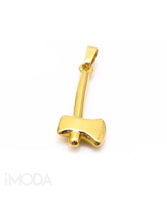 Pozlátený oceľový prívesok sekera-161925-20