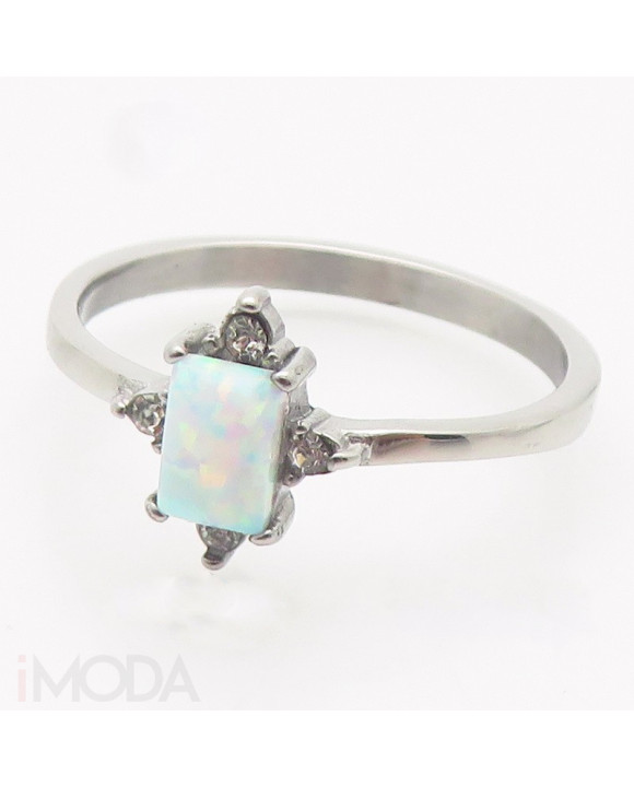 Dámsky oceľový prsteň s opálom-312435-20