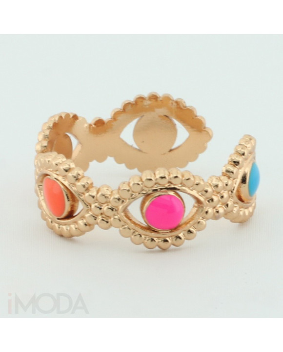 Nastaviteľný oceľový prsteň BOHO-316073-20