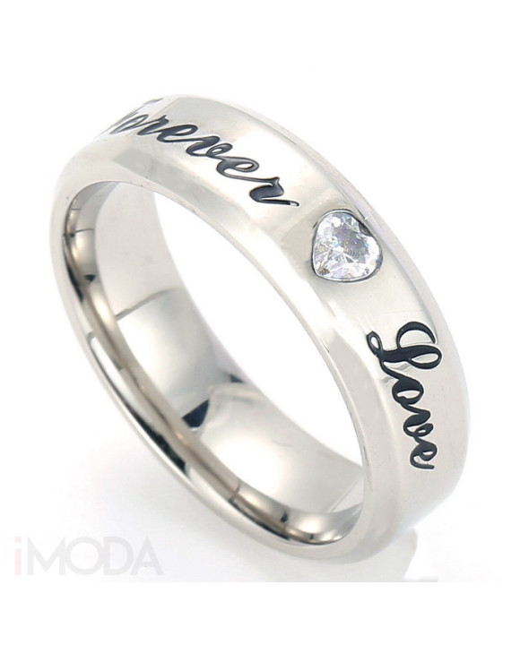 Oceľová obrúčka forever love-315752-20