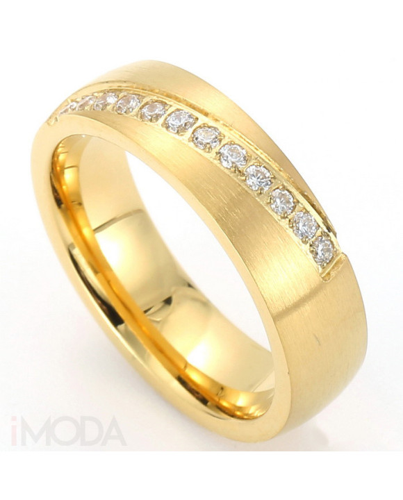 Pozlátená oceľová obrúčka-315619-20