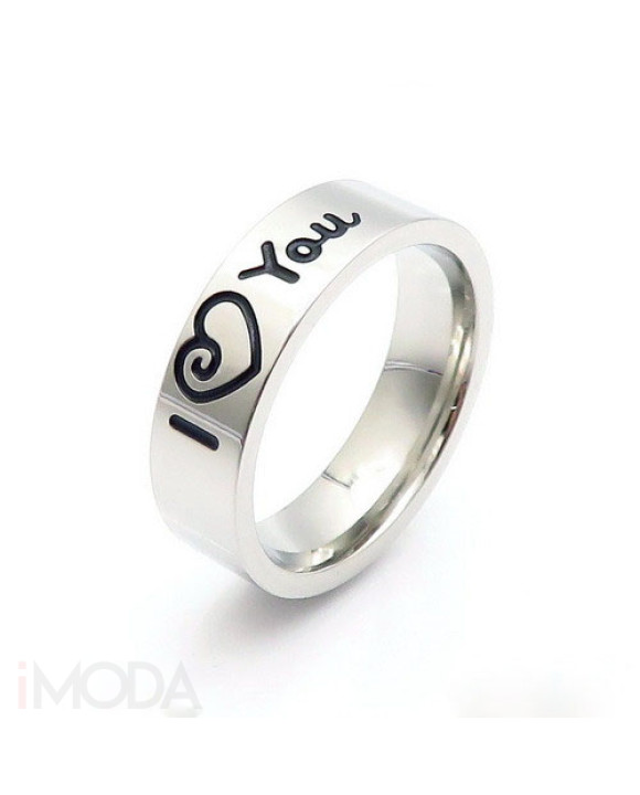Oceľová obrúčka I love you-292595-20