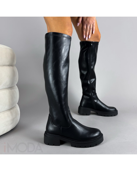 Čierne vysoké čižmy-323141-20
