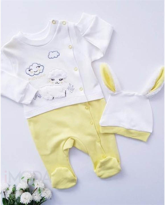 Žltá dvojdielna bavlnená súprava-249899-20