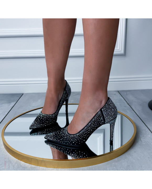 Čierne lodičky s kamienkami-324400-20