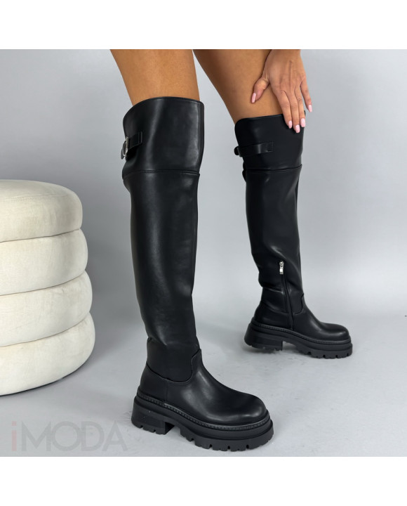 Čierne vysoké čižmy-323866-20