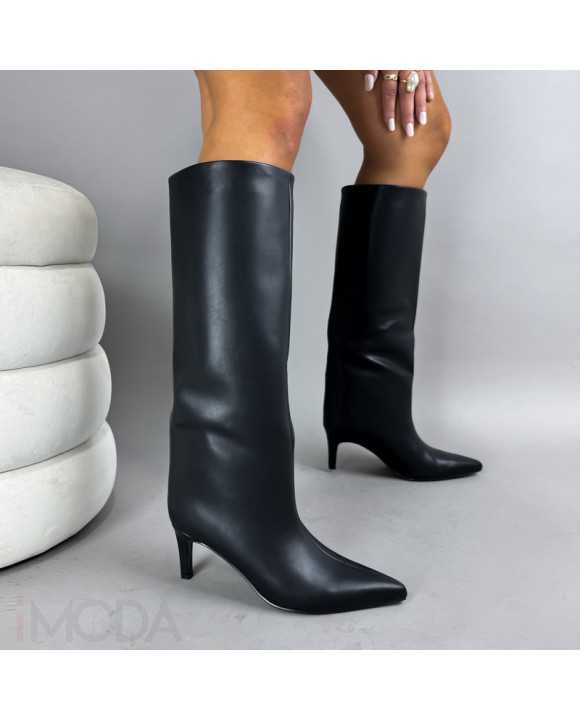 Čierne vysoké čižmy-322433-20