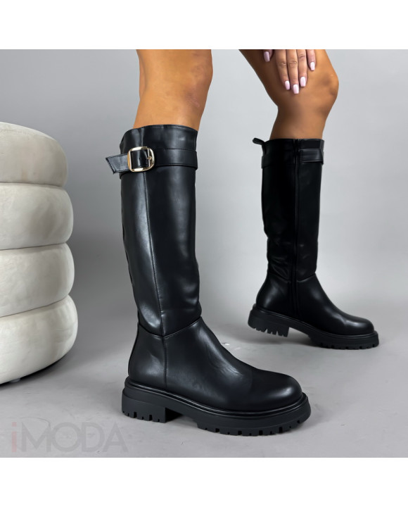 Čierne vysoké čižmy-323097-20