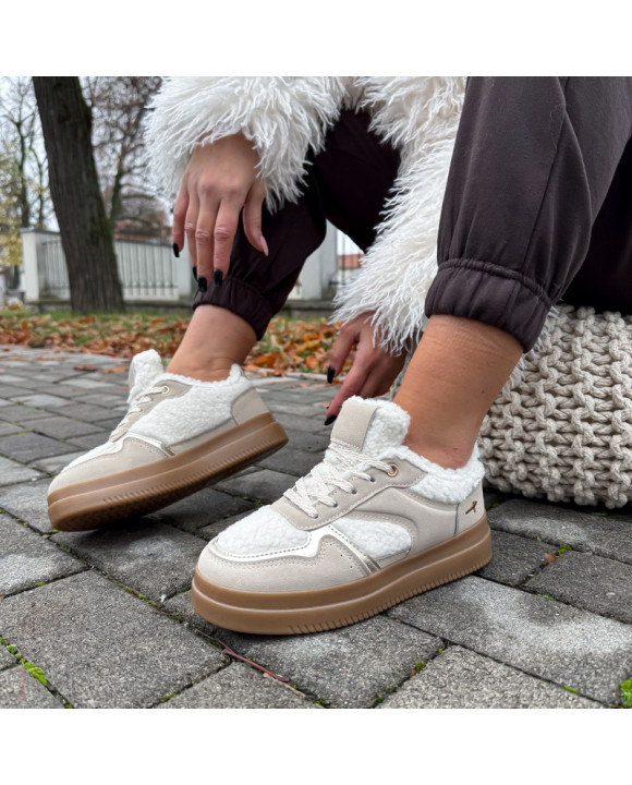 Béžové zatepelené tenisky-323579-20