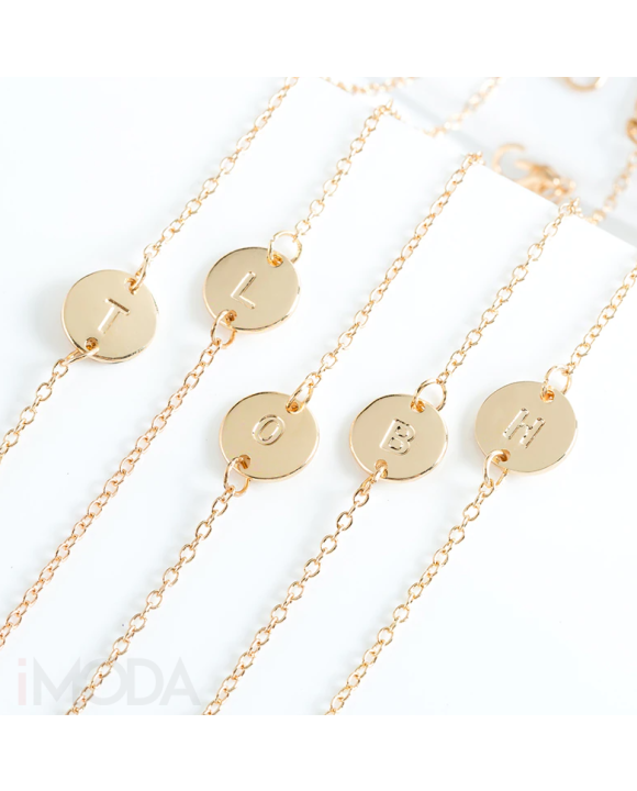 Dámsky pozlátený náramok s písmenkom-233071-20