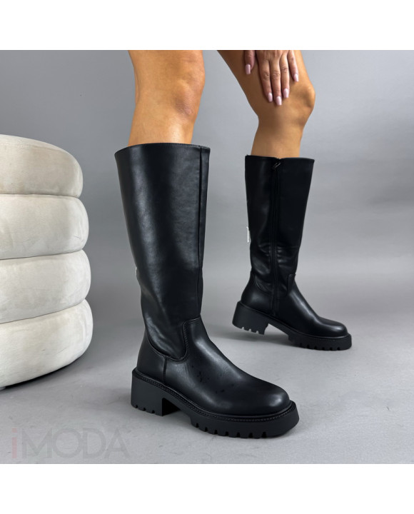 Čierne vysoké čižmy-323204-20