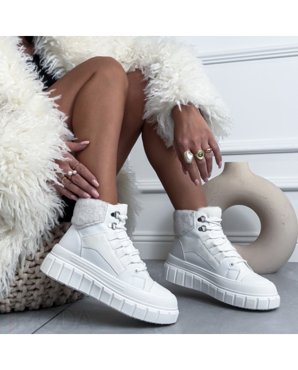 Biele zateplené tenisky-324126-20