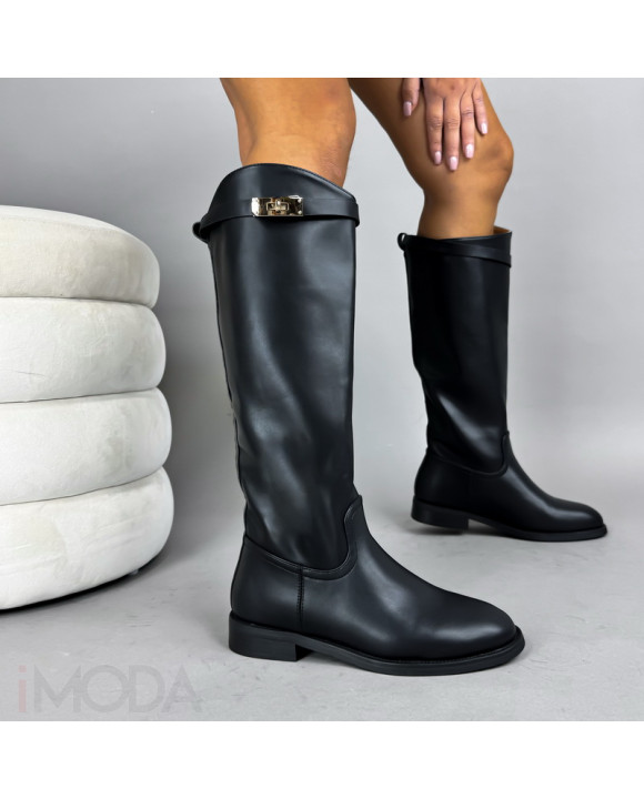 Čierne vysoké čižmy-322526-20