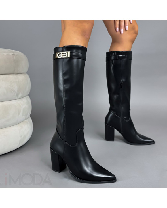 Čierne vysoké čižmy-323326-20