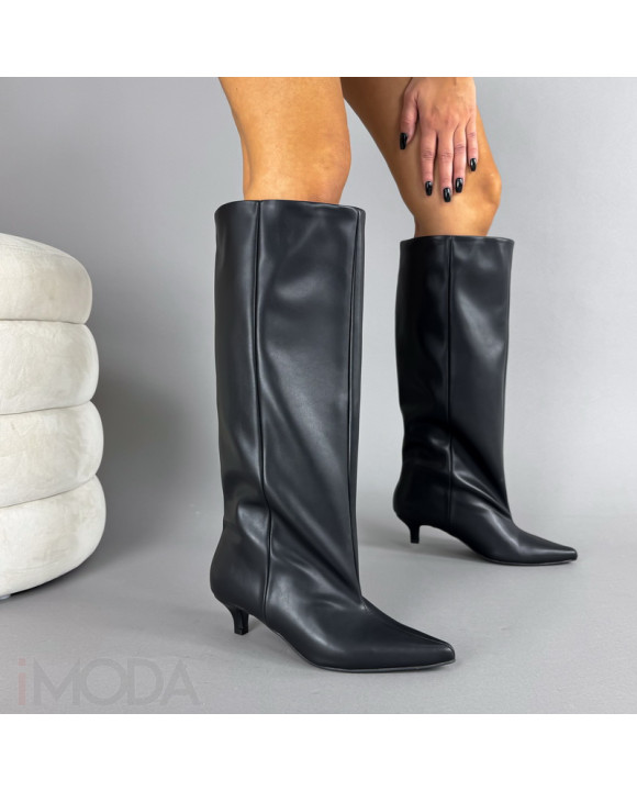 Čierne vysoké čižmy-323628-20