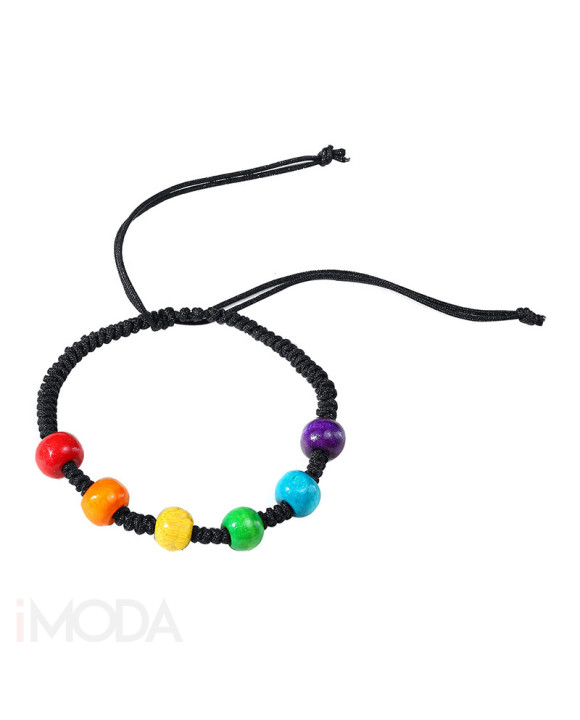 Bavlnený farebný oceľový náramok-267164-20