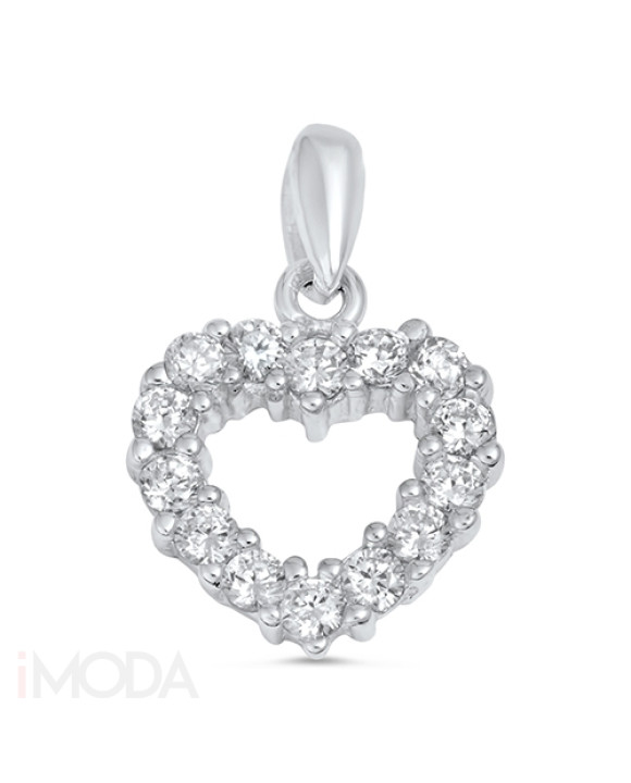 Strieborný prívesok srdce-164516-20