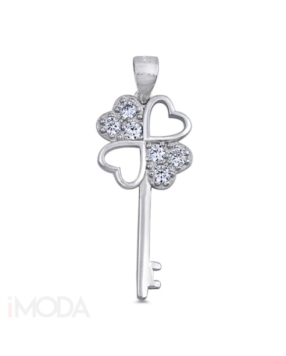 Strieborný prívesok kľúč-292825-20