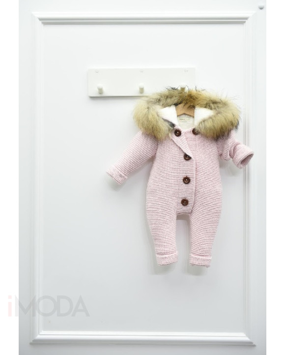 Detský rúžový overal s pravou kožušinou-258037-20