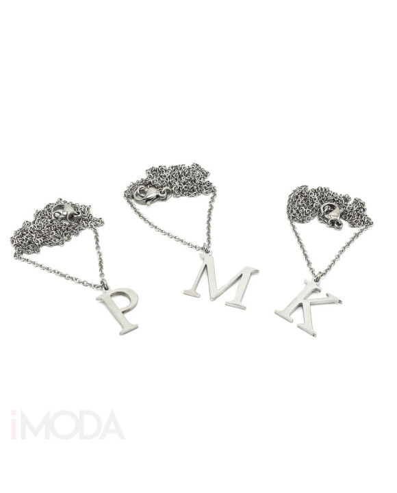 Oceľové písmenko s retiazkou