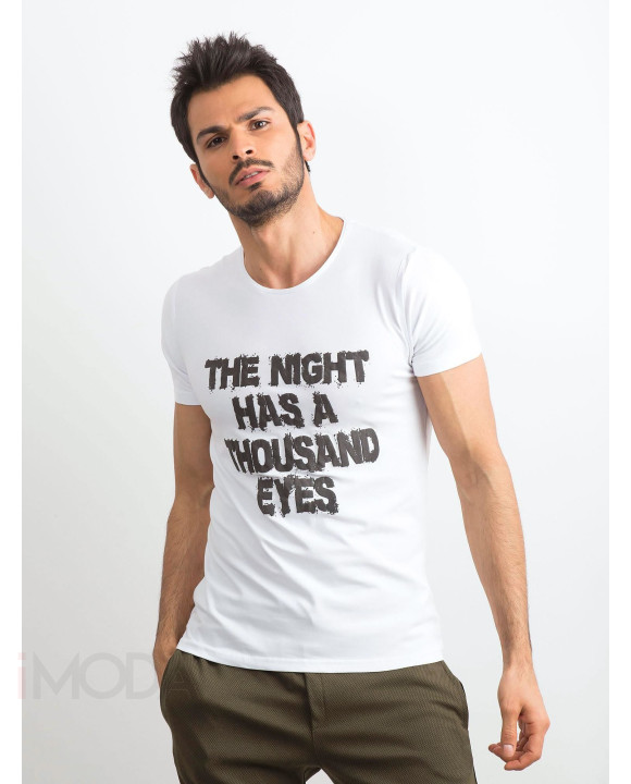 Biele bavlnené tričko-244040-20