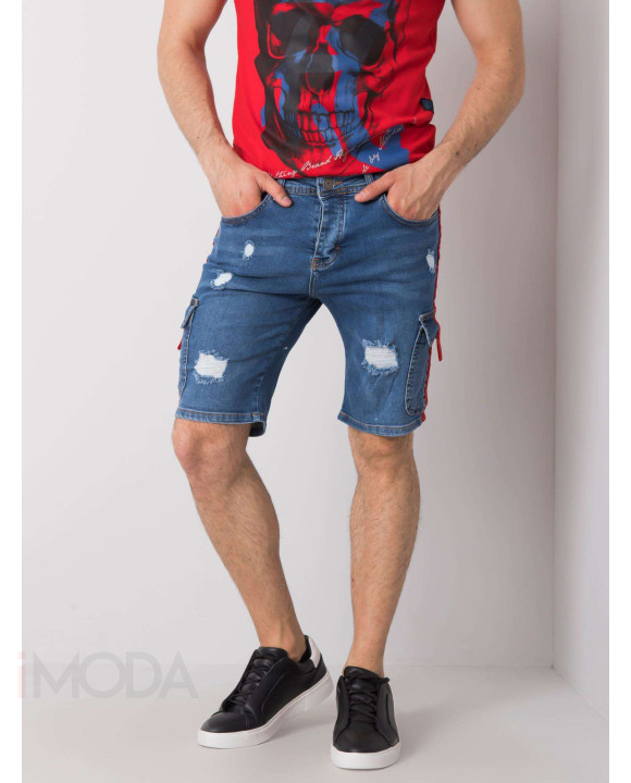 Modré rifľové kraťasy-244000-20