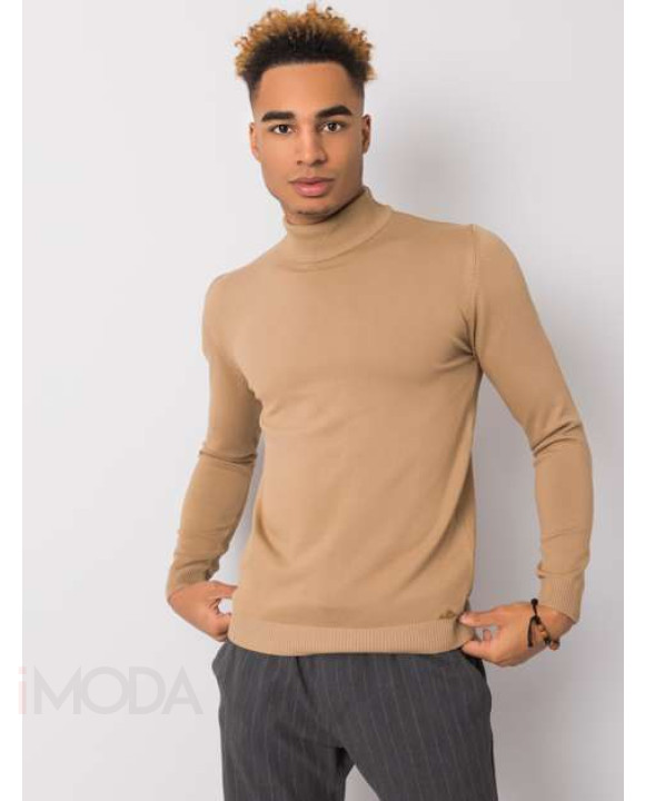 Tmavobéžový sveter-253117-20