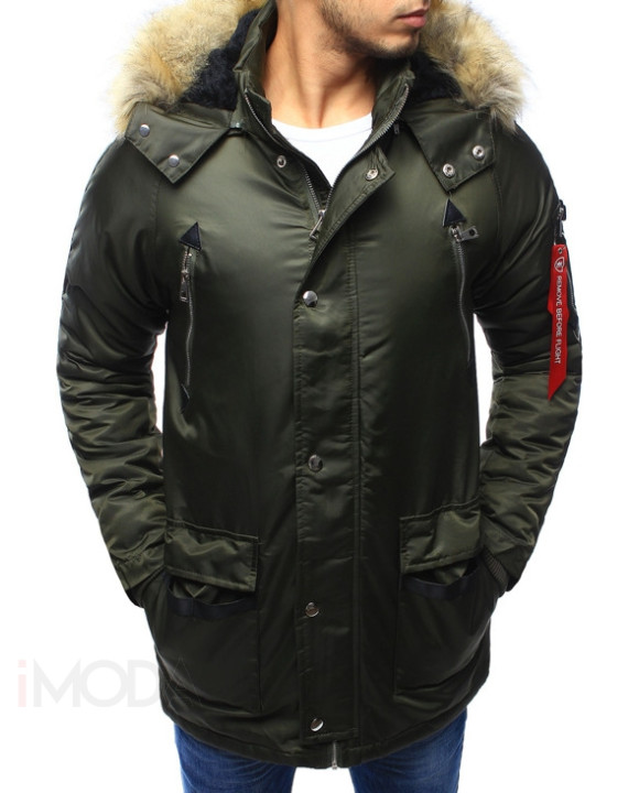 Trendy zelená vetrovka s kapucňou-168914-20