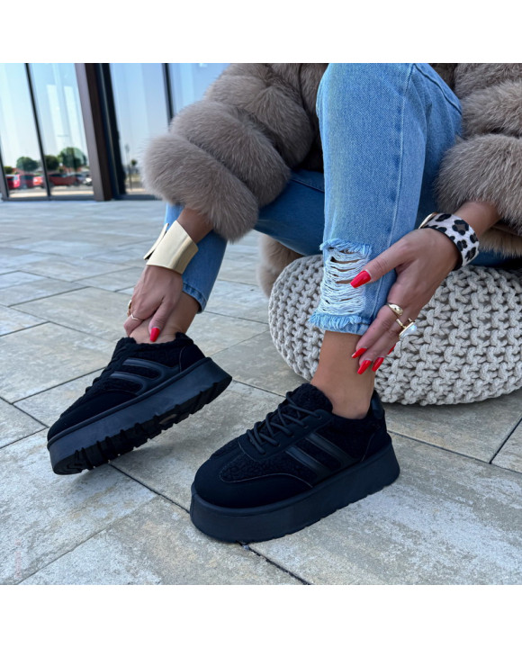 Čierne zateplené tenisky-321744-20