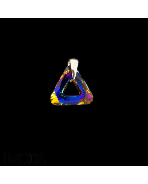 Strieborný prívesok trojuholník Swarovski-108266-20