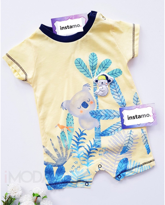 Žltý bavlnený overál-249660-20