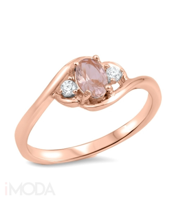 Strieborný prsteň s kamienkami