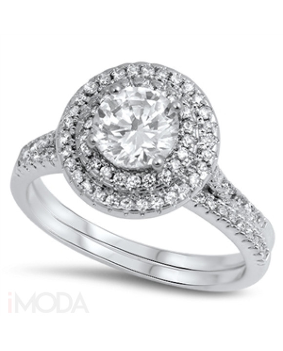 Striebroný dvojitý prsteň-294500-20