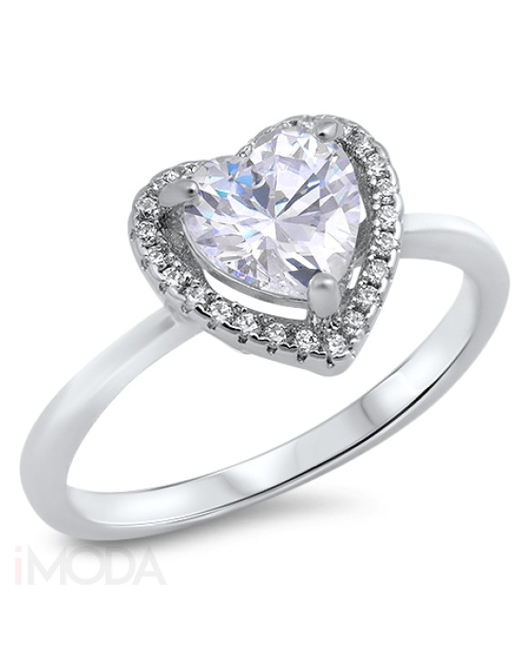 Trblietavý strieborný prsteň