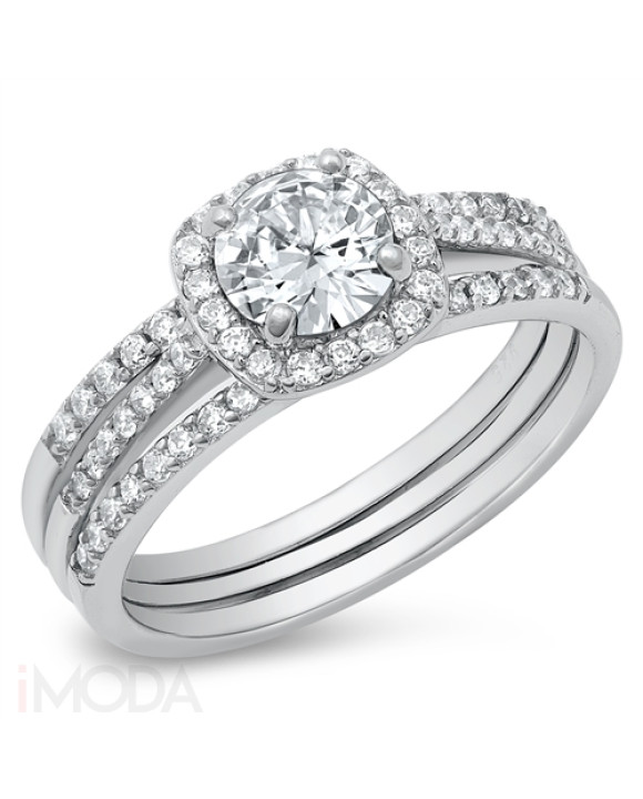 Strieborný trojprsteň prsteň-253731-20