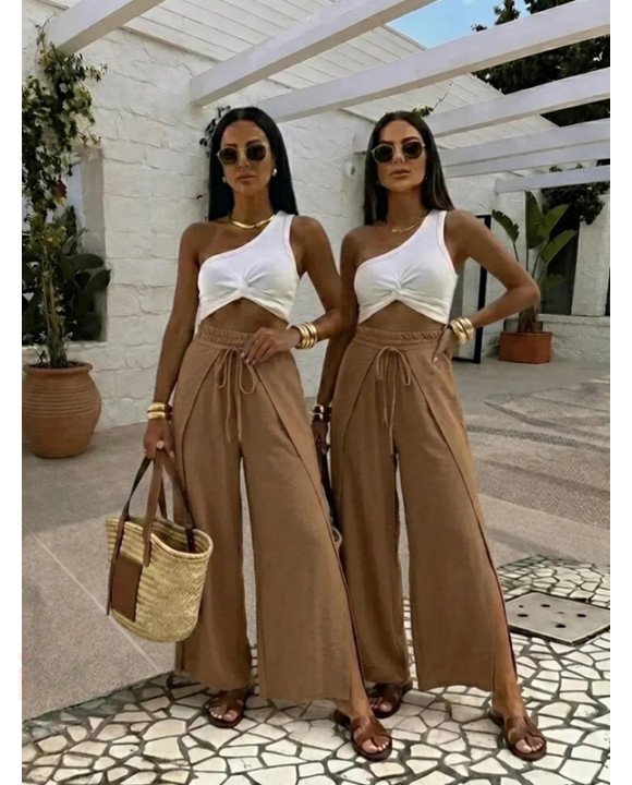 Khaki nohavice MIO-329175-20