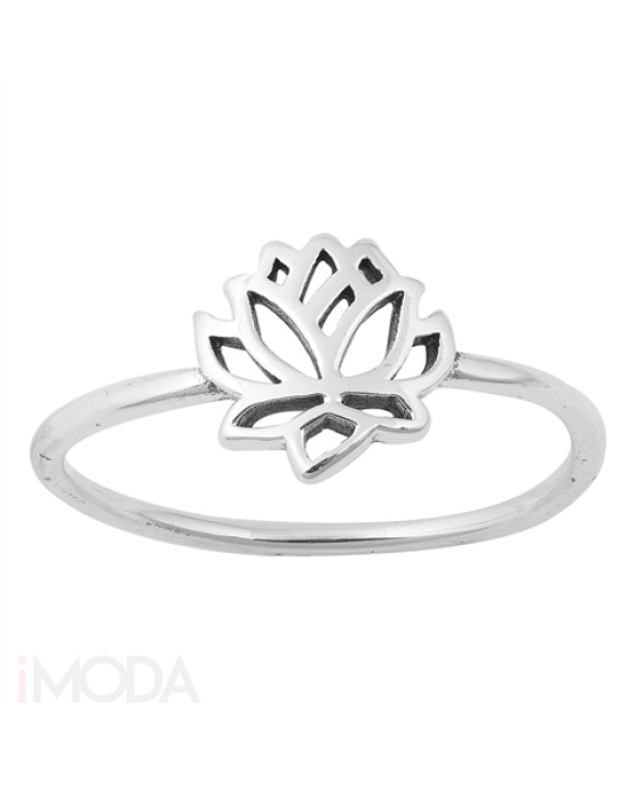 Strieborný prsteň lotosový kvet-221536-20