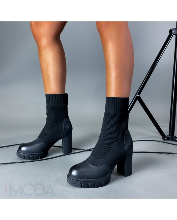 Čierne kotníkové čižmy-291509-20