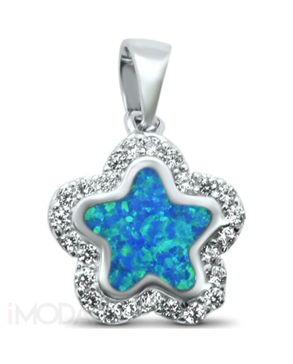 Strieborný prívesok s opálom hviezda-257335-20