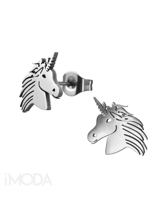 Oceľové náušnice jednorožec-313686-20