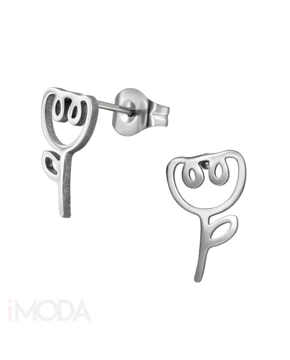 Oceľové náušnice tulipán-313688-20