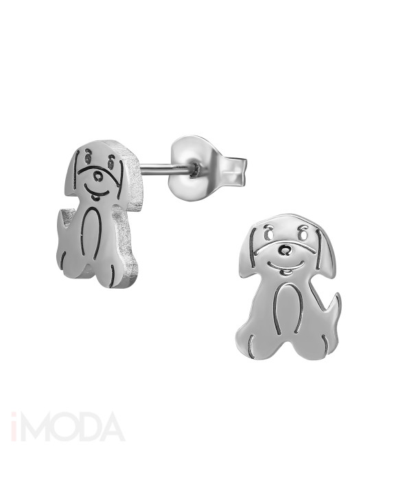 Oceľové náušnice psík-313677-20