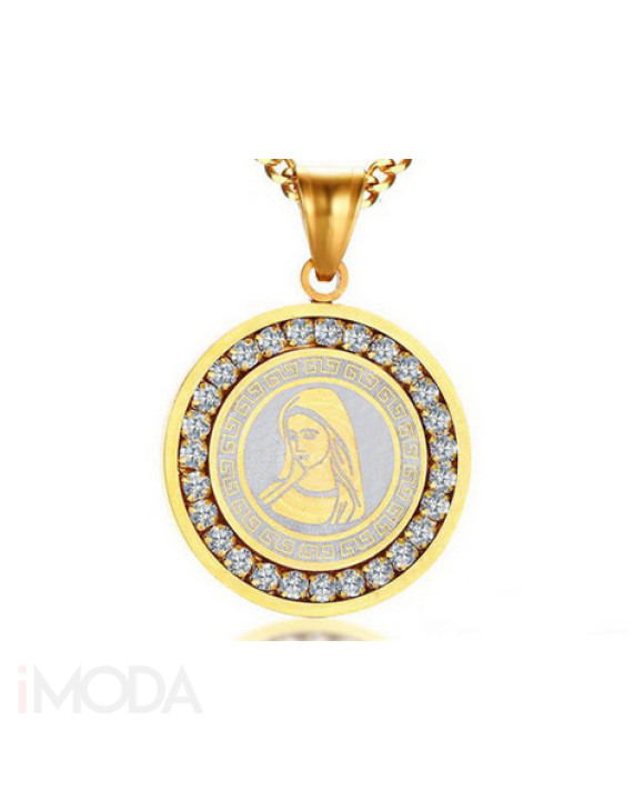 Pánsky oceľový prívesok medailón-321718-20